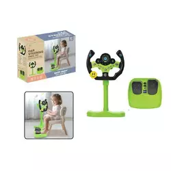 Кермо 2192 E-73 Штрих = 92484 (18) колір ЗЕЛЕНИЙ, підставка 34 см, звуки, озвуч. англійською, мелодії, світло, педалі гальма і газу, в коробці Кермо 2192 E-73 Штрих = 92484 (18) колір ЗЕЛЕНИЙ, підставка 34 см, звуки, озвуч. англійською, мелодії, світло, педалі гальма і газу, в коробці