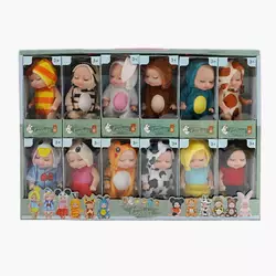 Набір пупсів 232-1 (36/2) ЦІНА ЗА 12 ШТУК В БЛОЦІ, висота 11,5см, рухливі кінцівки, знімний одяг, в коробці Набір пупсів 232-1 (36/2) ЦІНА ЗА 12 ШТУК В БЛОЦІ, висота 11,5см, рухливі кінцівки, знімний одяг, в коробці