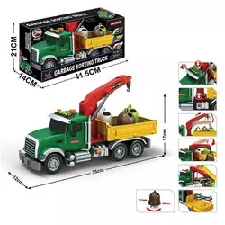 Спецтехніка 666-81 P (18) “Вантажівка”, інерція, звуки, підсвічування, гумові шини, рухливі елементи, помповий кран, в коробці Спецтехніка 666-81 P (18) “Вантажівка”, інерція, звуки, підсвічування, гумові шини, рухливі елементи, помповий кран, в коробці