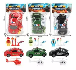 Машинка 77672 (72/2) 3 види, машина, дорожні знаки, гвинтокрил, модель ігрова фігурка, інерція, у пакеті Машинка 77672 (72/2) 3 види, машина, дорожні знаки, гвинтокрил, модель ігрова фігурка, інерція, у пакеті