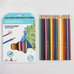 Олівці M 45622 / 1218-18 (180) 18 кольорів, 18 штук у наборі Олівці M 45622 / 1218-18 (180) 18 кольорів, 18 штук у наборі