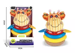 Пірамідка YT 24-74 (48/2) “Жирафа”, 25 см, 3 кільця, прорізувачі, брязкальце, в коробці Пірамідка YT 24-74 (48/2) “Жирафа”, 25 см, 3 кільця, прорізувачі, брязкальце, в коробці