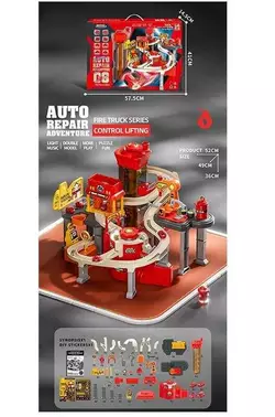 Трек JP 588-11 (6) мелодія підсвічування, 8 машинок, автоматичний підіймач, автомийка, в коробці Трек JP 588-11 (6) мелодія підсвічування, 8 машинок, автоматичний підіймач, автомийка, в коробці