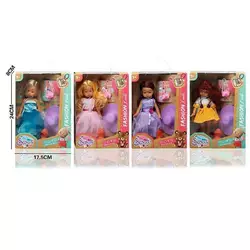 Лялька LK 2503 (96/2) 4 види, 20 см, гумова, імітація скляних очей, взуття, аксесуари, улюбленець, в коробці, ВИДАЄТЬСЯ ТІЛЬКИ МІКС ВИДІВ Лялька LK 2503 (96/2) 4 види, 20 см, гумова, імітація скляних очей, взуття, аксесуари, улюбленець, в коробці, ВИДАЄТЬСЯ ТІЛЬКИ МІКС ВИДІВ