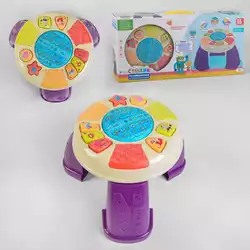 Ігровий музичний столик 41706 (18) "TK Group", ОЗВУЧУВАННЯ УКРАЇНСЬКОЮ МОВОЮ, підсвічування, звуки, 2 пісні, мелодії, в коробці Ігровий музичний столик 41706 (18) "TK Group", ОЗВУЧУВАННЯ УКРАЇНСЬКОЮ МОВОЮ, підсвічування, звуки, 2 пісні, мелодії, в коробці