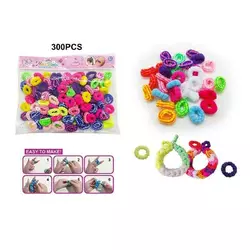 Набір резиночок для плетіння 555 B-2 (240/2) різнокольорові, м’які, еластичні, в пакеті Набір резиночок для плетіння 555 B-2 (240/2) різнокольорові, м’які, еластичні, в пакеті