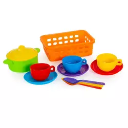 гр Набір посуду у малому кошику 4903 (34) "BAMSIC" гр Набір посуду у малому кошику 4903 (34) "BAMSIC"