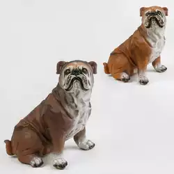 Собачка Q 9899-770 (24/2) "Бульдог", 2 цвета, поза - сидя, 15х25х30см, резиновая с мягким наполнителем, в кульке Собачка Q 9899-770 (24/2) "Бульдог", 2 цвета, поза - сидя, 15х25х30см, резиновая с мягким наполнителем, в кульке