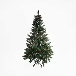 Ялинка штучна C 66874 (1) висота - 125 см, розбірна, прикрашена ягодами й шишками, в коробці Ялинка штучна C 66874 (1) висота - 125 см, розбірна, прикрашена ягодами й шишками, в коробці
