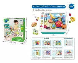 Логічна гра HE 898700 (12) "Hola", озвучування англ. мовою, шестерні, фігурки тварин, геометричні фігури, кольори, картки, в коробці Логічна гра HE 898700 (12) "Hola", озвучування англ. мовою, шестерні, фігурки тварин, геометричні фігури, кольори, картки, в коробці