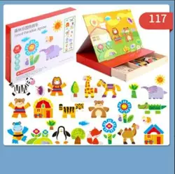 Дерев`яна магнітна дошка C 73998 (28) магнітні елементи, в коробці Дерев`яна магнітна дошка C 73998 (28) магнітні елементи, в коробці