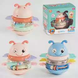 Музична бджілка 96448 (24) “TK Group", ОЗВУЧУВАННЯ УКРАЇНСЬКОЮ МОВОЮ, пісні, пірамідка, прорізувач, брязкальце, в коробці Музична бджілка 96448 (24) “TK Group", ОЗВУЧУВАННЯ УКРАЇНСЬКОЮ МОВОЮ, пісні, пірамідка, прорізувач, брязкальце, в коробці