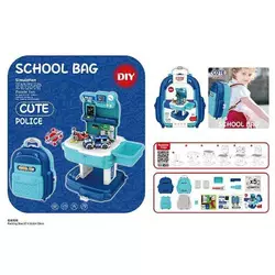 Конструктор 8416 P (24/2) 204 елементи, рюкзак, поліція, в сумці Конструктор 8416 P (24/2) 204 елементи, рюкзак, поліція, в сумці