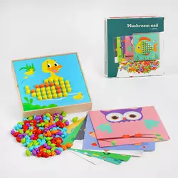 Мозаїка дерев’яна C 57601 (32) 9 карток, в коробці Мозаїка дерев’яна C 57601 (32) 9 карток, в коробці