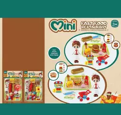 Набір продуктів 623-231 (96/2) 2 види, 12 елементів, ресторан швидкого харчування, ігрова фігурка, каса, візок, у пакеті Набір продуктів 623-231 (96/2) 2 види, 12 елементів, ресторан швидкого харчування, ігрова фігурка, каса, візок, у пакеті