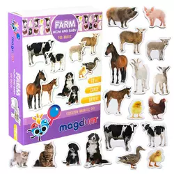 гр Набір магнітів ML4031-08 EN "Farm Mom and Baby" (70) "Magdum", англ. мова, 18 магнітів, в коробці гр Набір магнітів ML4031-08 EN "Farm Mom and Baby" (70) "Magdum", англ. мова, 18 магнітів, в коробці