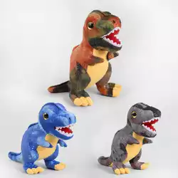 Мягкая игрушка Динозавр D 34588 (300) 3 цвета, 19см