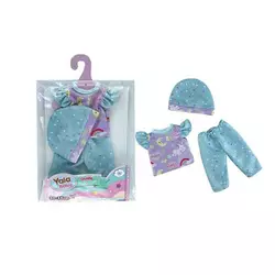 Одяг для пупса YLC 235 D (120) шапочка, штанці, футболка, в пакеті Одяг для пупса YLC 235 D (120) шапочка, штанці, футболка, в пакеті