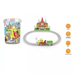 Конструктор HJ 35014 A (18) "Залізниця", 109 деталей, 2 фігурки героїв, в боксі Конструктор HJ 35014 A (18) "Залізниця", 109 деталей, 2 фігурки героїв, в боксі