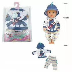 Одяг для пупса BLC 242 M (120) на пупса висотою: 40-45 см, в пакеті Одяг для пупса BLC 242 M (120) на пупса висотою: 40-45 см, в пакеті