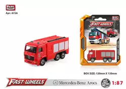 Спецтехника 6726 (204) "Play Smart", “Пожарная машина”, металлопластик, на листе Спецтехника 6726 (204) "Play Smart", “Пожарная машина”, металлопластик, на листе