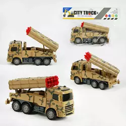 Машинка 999-38 (72/2) “Військова техніка”, інерція, рухома пускова установка, в пакеті Машинка 999-38 (72/2) “Військова техніка”, інерція, рухома пускова установка, в пакеті