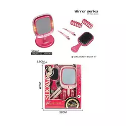 Набір перукаря 2805-9 (72/2) підсвічування, люстерко на підставці, гребінець, затискачі, бігуді, в коробці Набір перукаря 2805-9 (72/2) підсвічування, люстерко на підставці, гребінець, затискачі, бігуді, в коробці