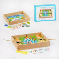 Логічна гра С 57642 (24) 2в1, магнітна риболовля, сортер, в коробці Логічна гра С 57642 (24) 2в1, магнітна риболовля, сортер, в коробці