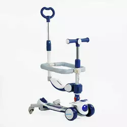 Самокат 5в1 "Skyper" RT-13409 (6) колеса PU125х40мм зі світлом, укр озвучування та підсвічування платформи,с ДОП. КОЛЕСАМИ, захисний бампер, в коробці Самокат 5в1 "Skyper" RT-13409 (6) колеса PU125х40мм зі світлом, укр озвучування та підсвічування платформи,с ДОП. КОЛЕСАМИ, захисний бампер, в коробці