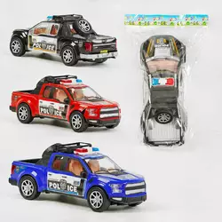 Машинка 9338 (72/2) 3 кольори, поліція, інерція, у пакеті, ВИДАЄТЬСЯ ТІЛЬКИ МІКС ВИДІВ Машинка 9338 (72/2) 3 кольори, поліція, інерція, у пакеті, ВИДАЄТЬСЯ ТІЛЬКИ МІКС ВИДІВ