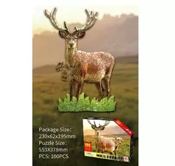 Пазли 88656 (72/3) "Олень", 100 елементів, в коробці Пазли 88656 (72/3) "Олень", 100 елементів, в коробці