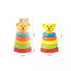 Пірамідка 617-39 (120/2) “Ведмедик”, висота 19 см, в сітці Пірамідка 617-39 (120/2) “Ведмедик”, висота 19 см, в сітці