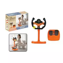 Кермо 2192 E-73 Штрих = 92491 (18) колір ПОМАРАНЧЕВИЙ, підставка 34 см, звуки, озвуч. англійською, мелодії, світло, педалі гальма і газу, в коробці Кермо 2192 E-73 Штрих = 92491 (18) колір ПОМАРАНЧЕВИЙ, підставка 34 см, звуки, озвуч. англійською, мелодії, світло, педалі гальма і газу, в коробці