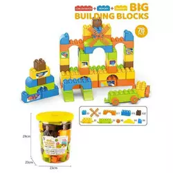 Конструктор JX 6881 (24) 78 деталей, у відрі Конструктор JX 6881 (24) 78 деталей, у відрі