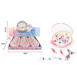 Набір прикрас А 108-6 А (20/2) ЦІНА ЗА 12 ШТУК В БЛОЦІ, 4 каблучки, сережки, заколка для волосся, прозорий бокс Набір прикрас А 108-6 А (20/2) ЦІНА ЗА 12 ШТУК В БЛОЦІ, 4 каблучки, сережки, заколка для волосся, прозорий бокс