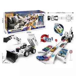 Трек 660 S-98 Штрихкод = 64270 (16/2) 2 металопластикові машинки, спецтехніка, рухливий ківш, звуки, мелодія, підсвічування, в коробці Трек 660 S-98 Штрихкод = 64270 (16/2) 2 металопластикові машинки, спецтехніка, рухливий ківш, звуки, мелодія, підсвічування, в коробці