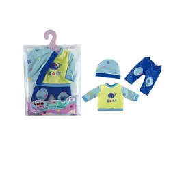 Одяг для пупса YLC 240 F (120) шапочка, кофтинка, штанці, в пакеті Одяг для пупса YLC 240 F (120) шапочка, кофтинка, штанці, в пакеті