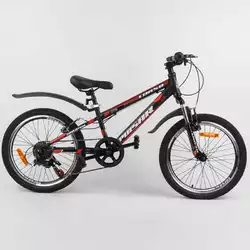Велосипед Спортивный CORSO «Pulsar» 20" дюймов 36287 (1) рама металлическая 11’’, Shinemax 7 скоростей, собран на 75
