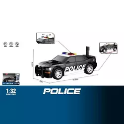 Машинка WY 1151 A (96)  "Поліція", звук, підсвічування, масштаб 1:32, інерція, в коробці Машинка WY 1151 A (96)  "Поліція", звук, підсвічування, масштаб 1:32, інерція, в коробці