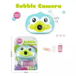 Камера з мильними бульбашками 3939-90 A (96/2) на батарейках, підсвічування, звукові ефекти, пляшечка з рідиною, ремінець з карабіном, на листі Камера з мильними бульбашками 3939-90 A (96/2) на батарейках, підсвічування, звукові ефекти, пляшечка з рідиною, ремінець з карабіном, на листі