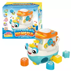 Гра "Кораблик пригод" 45234 (32/2) "WToys", ОЗВУЧ. УКР. М.,  8 казок, ноти, підсвіч., пісні, тріскачка, пискавка, цифри, каталка, рух. елем, в коробці Гра "Кораблик пригод" 45234 (32/2) "WToys", ОЗВУЧ. УКР. М.,  8 казок, ноти, підсвіч., пісні, тріскачка, пискавка, цифри, каталка, рух. елем, в коробці
