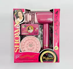 Набір перукаря 2805-6 (72/2) функціональний фен, 2 насадки, картка, підсвічування, в коробці Набір перукаря 2805-6 (72/2) функціональний фен, 2 насадки, картка, підсвічування, в коробці