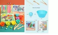 Мозаїка дерев’яна C 65017 (24) сортер, силіконові форми, трафарети, в коробці Мозаїка дерев’яна C 65017 (24) сортер, силіконові форми, трафарети, в коробці