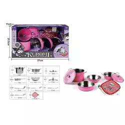 Набір посуду 988 C 53 (36) 11 елементів, металевий, в коробці Набір посуду 988 C 53 (36) 11 елементів, металевий, в коробці