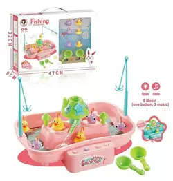 Риболовля QY 999 A (24) водна, рибки, качки, млинок, черпаки, звук, підсвічування, на батарейках, в коробці Риболовля QY 999 A (24) водна, рибки, качки, млинок, черпаки, звук, підсвічування, на батарейках, в коробці