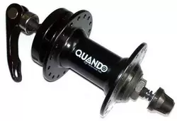 Втулка передня Quando KT-TD7F (10) 36H під диск QR 108mm, під ексцентрик алюмінієва, чорна Втулка передня Quando KT-TD7F (10) 36H під диск QR 108mm, під ексцентрик алюмінієва, чорна