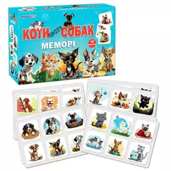 гр Гра настільна ME5032-24 "Меморі. Коти проти собак" (24) "Ludum" гр Гра настільна ME5032-24 "Меморі. Коти проти собак" (24) "Ludum"
