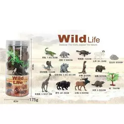 Набір тварин A 968-3 (72/2) 12 штук, декорації, у тубі Набір тварин A 968-3 (72/2) 12 штук, декорації, у тубі