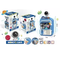 Сейф WF 3023 A (60/2) звуки, підсвічування, наліпки, іграшкові гроші, в коробці Сейф WF 3023 A (60/2) звуки, підсвічування, наліпки, іграшкові гроші, в коробці