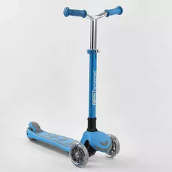 Самокат трехколесный Y-00180 (4) Best Scooter, ГОЛУБОЙ, складной алюминиевый руль, 4 колеса PU со светом, d=12 см Самокат трехколесный Y-00180 (4) Best Scooter, ГОЛУБОЙ, складной алюминиевый руль, 4 колеса PU со светом, d=12 см